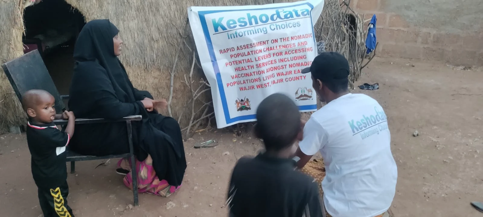 keshodata enumerators collecting data at field level